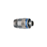 M-1M-FMN_M - Screw coupling connector - Straight plug, key (N) or keys (P, R, S, T, U, V, W and X) with knurled grip and MIL-DTL-38999L shell thread
