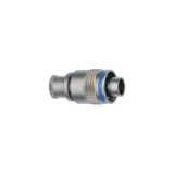 M-1M-FMN_T - Screw coupling connector - Straight plug, key (N) or keys (P, R, S, T, U, V, W and X) with knurled grip and mold stop