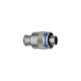 M-LM-FMN - Screw coupling connector - Straight plug, key (N) or keys (P, R, S, T, U, V, W and X) with knurled grip
