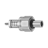 03-03-FVS - Screw coupling connector - Straight plug (coaxial) for cable crimping