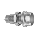 03-03-HVP - Screw coupling connector - Fixed receptacle, round flange, nut fixing, vacuumtight
