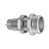 03-03-HVR - Screw coupling connector - Fixed receptacle, hexagonal flange