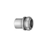 B-0B-HE - Push-pull connector - Fixed receptacle, nut fixing, watertight or vacuum-tight (back panel mounting)