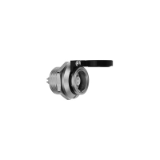K-0K-EV - Push-pull connector - Fixed receptacle, nut fixing and black dust cap (spring loaded)