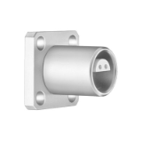 S-2S-EBC - Push-pull connector - Fixed receptacle with square flange, protruding shell and screw fixing