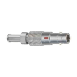 00-00-FG_Z - Push-pull connector - Straight plug, cable collet and nut for fitting a bend relief
