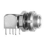 00-00-EPS - Push-pull connector - Elbow receptacle with two nuts, for printed circuit