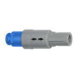 P-1P-PA_Z_A - Push-pull connector - Straight plug with cable collet and nut for fitting a bend relief