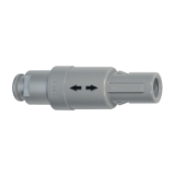 P-1P-PA_Z_G - Push-pull connector - Straight plug with cable collet and nut for fitting a bend relief