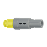 P-1P-PA_Z_J - Push-pull connector - Straight plug with cable collet and nut for fitting a bend relief