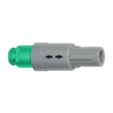 P-1P-PA_Z_V - Push-pull connector - Straight plug with cable collet and nut for fitting a bend relief