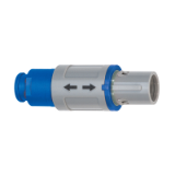 P-2P-CA_Z_A - Push-pull connector - Straight plug with cable collet and nut for fitting a bend relief