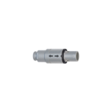 P-2P-CA_Z_N - Push-pull connector - Straight plug with cable collet and nut for fitting a bend relief