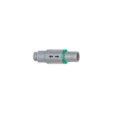 P-2P-CA_Z_V - Push-pull connector - Straight plug with cable collet and nut for fitting a bend relief