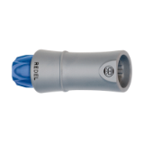 SP-SP-SR_G_A - Push-pull connector - Free socket, key (N) or keys (P, S and T), with blue cable collet