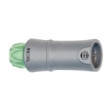 SP-SP-SR_G_V - Push-pull connector - Free socket, key (N) or keys (P, S and T), with green cable collet