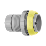 SP-SP-SK_J - Push-pull connector - Fixed socket, key (N) or keys (P, S and T),yellow, with two nuts (back panel mounting)