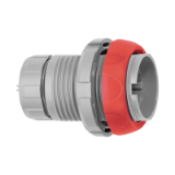 SP-SP-SK_R - Push-pull connector - Fixed socket, key (N) or keys (P, S and T),red, with two nuts (back panel mounting)