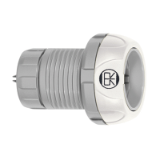 SP-SP-SL_B - Push-pull connector - Fixed socket, key (N) or keys (P, S and T),white, with nut