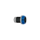 SP-SP-SL_N_A - Push-pull connector - Fixed socket, key (N) or keys (P, S and T),blue, with nut